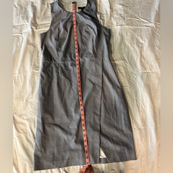 Banana Republic Striped Faux Wrap Sleeveless Mini Dress, Size 6 - Picture 10 of 12